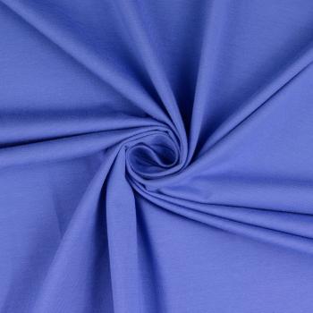 70 cm Reststück Jersey Uni Kornblumenblau